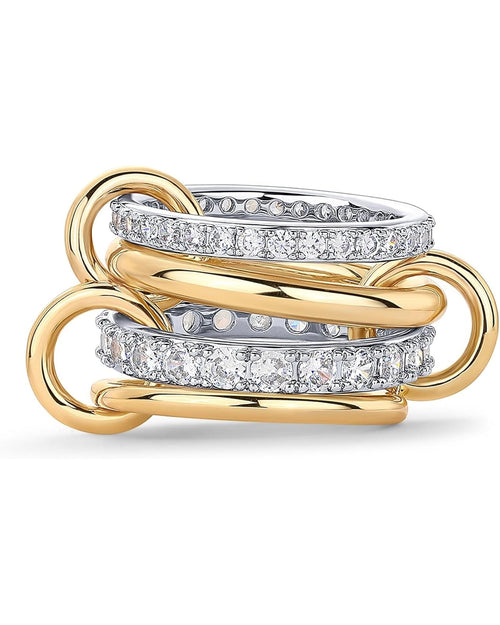 Eternity rings, interlocking rings, intertwined emotions, representing never separation, love rings